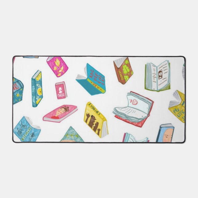 Book pattern desk mat (Front)