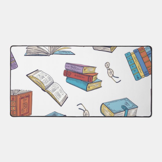 Book pattern desk mat (Front)