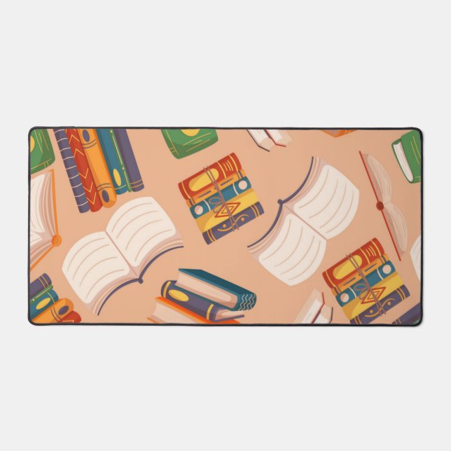 Book pattern desk mat (Front)