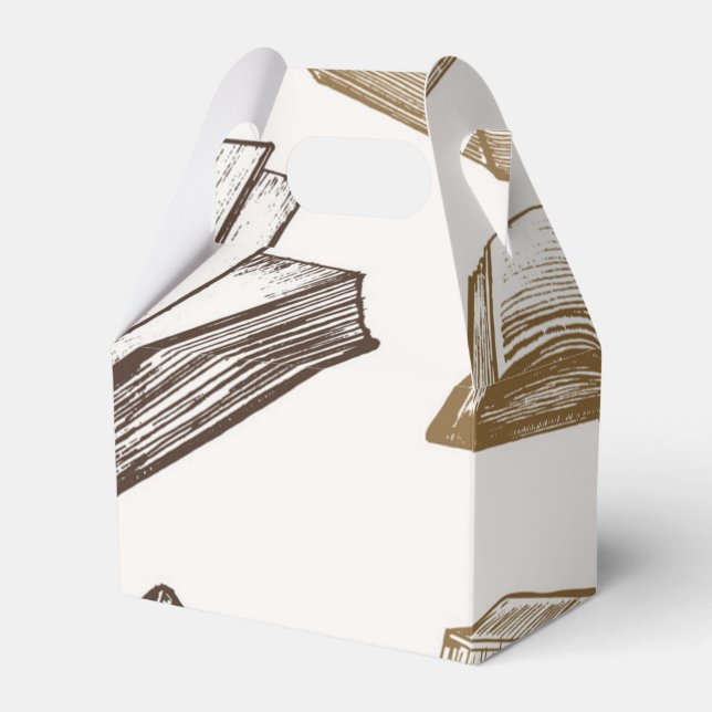 Book pattern favour box (Front Side)
