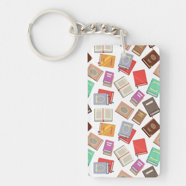 Book pattern key ring (Front)