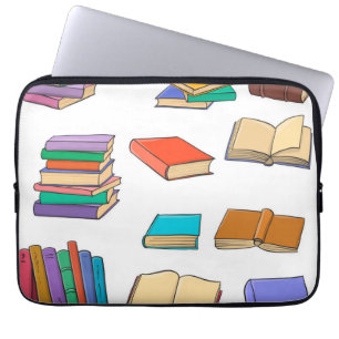Book pattern laptop sleeve