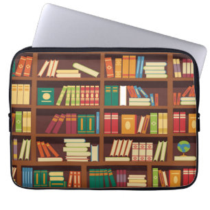 Book pattern laptop sleeve