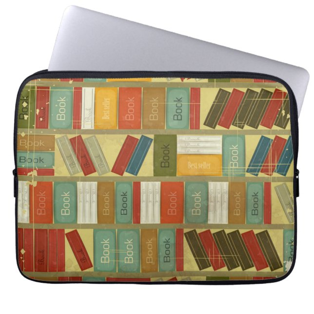 Book pattern laptop sleeve (Front)