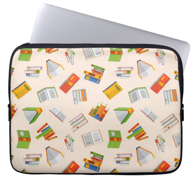 Book pattern laptop sleeve (Front)