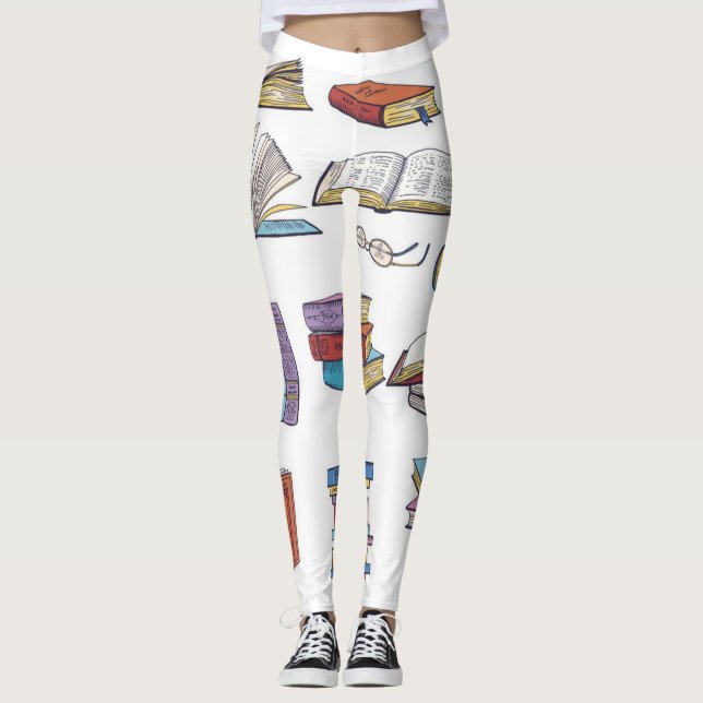 Book pattern leggings (Front)