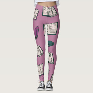 Book pattern leggings