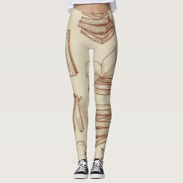 Book pattern leggings (Front)