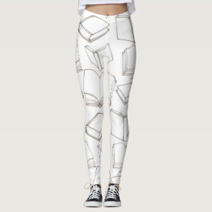 Book pattern leggings