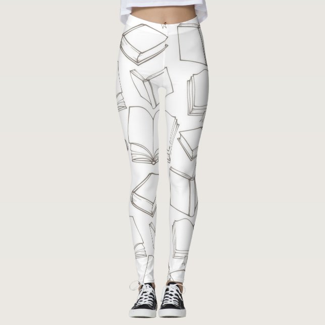 Book pattern leggings (Front)