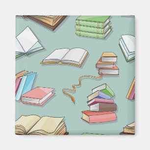 Book pattern magnet