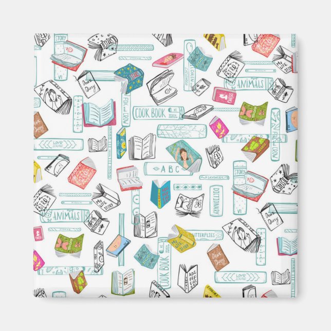 Book pattern magnet (Front)