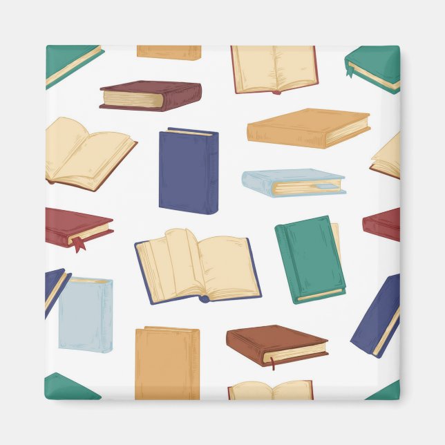 Book pattern magnet (Front)