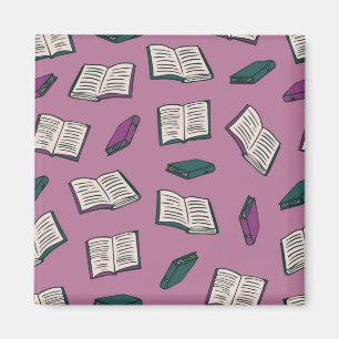 Book pattern magnet