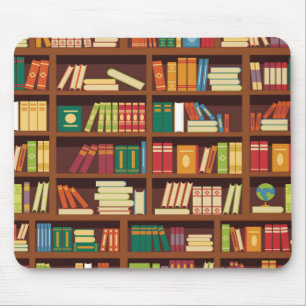 Book pattern mouse pad