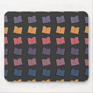 Book pattern mouse pad