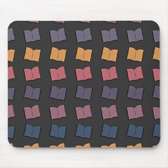 Book pattern mouse pad (Front)