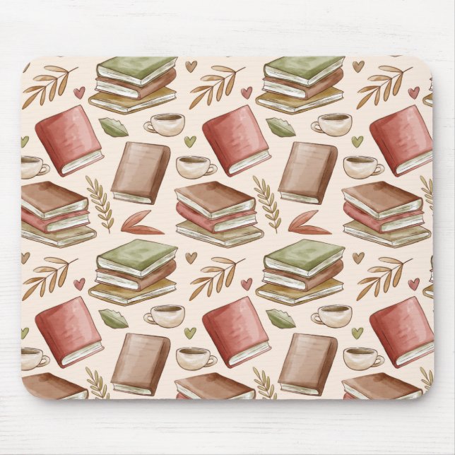 Book pattern mouse pad (Front)