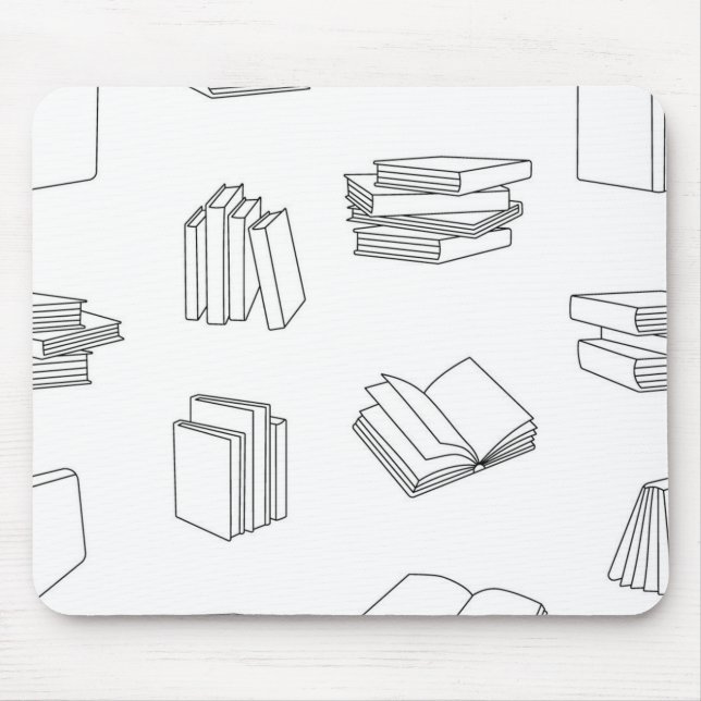 Book pattern mouse pad (Front)