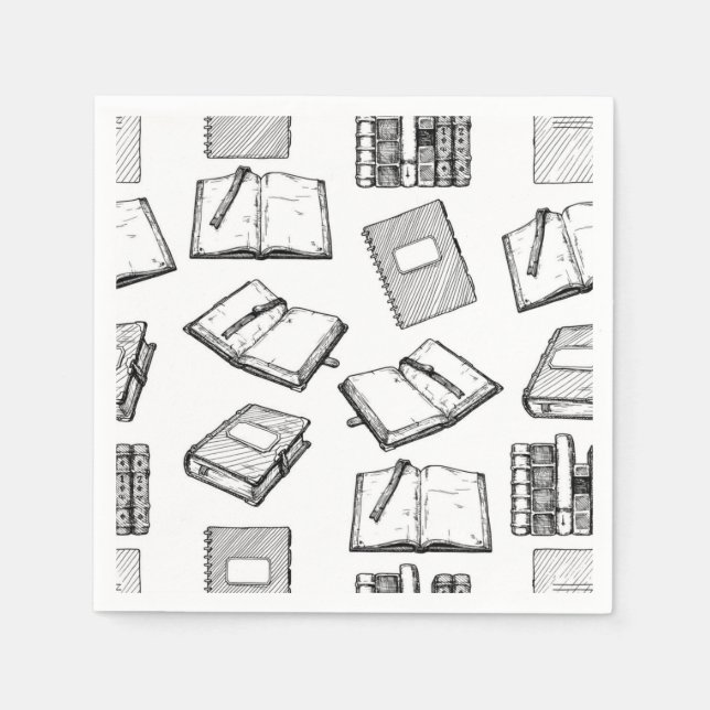 Book pattern napkin (Front)