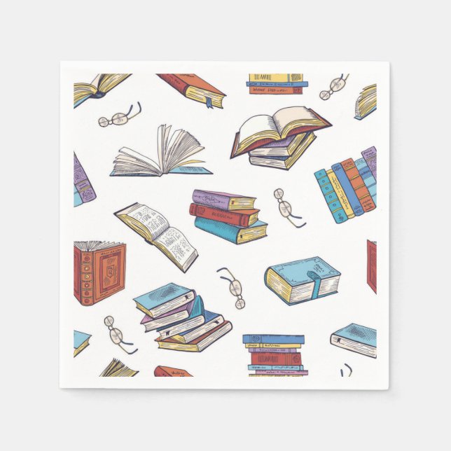 Book pattern napkin (Front)