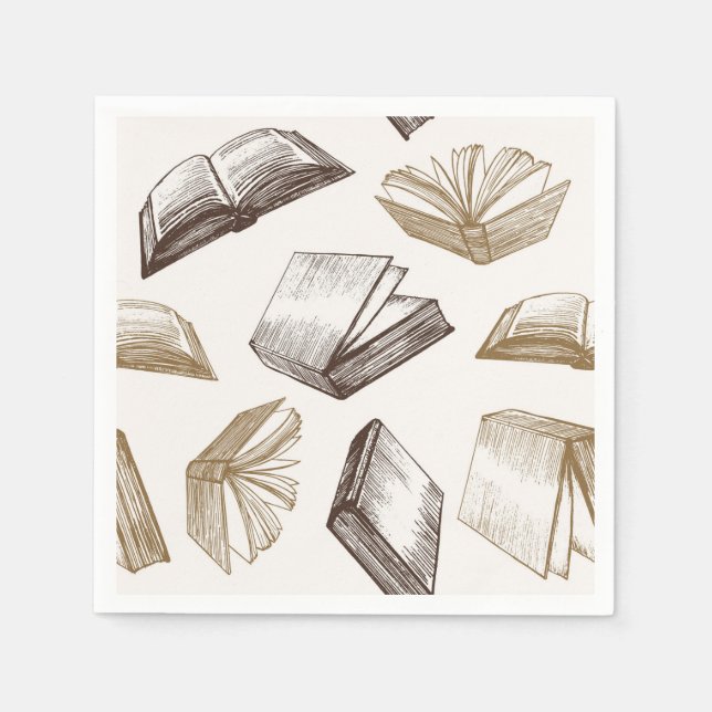 Book pattern napkin (Front)