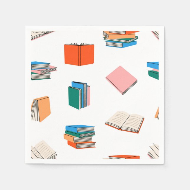 Book pattern napkin (Front)