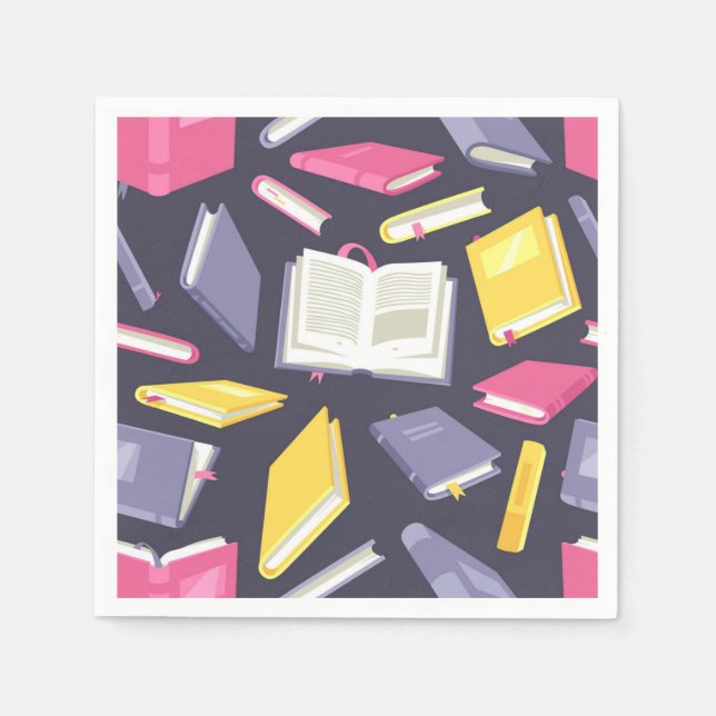 Book pattern napkin (Front)