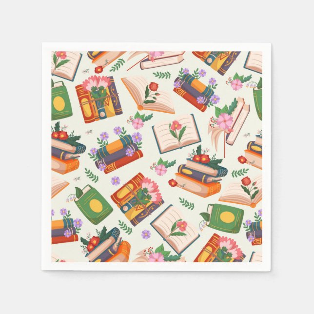 Book pattern napkin (Front)