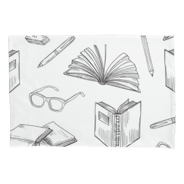Book pattern pillowcase (Front)