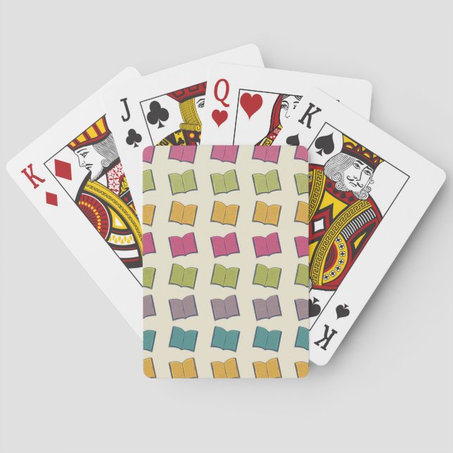 Book pattern playing cards (Back)
