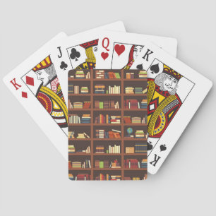 Book pattern playing cards