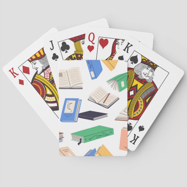 Book pattern playing cards (Back)