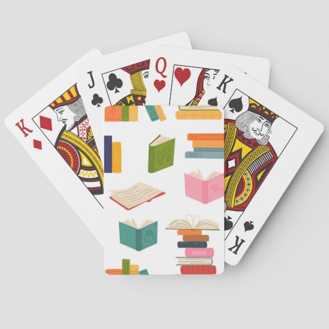 Book pattern playing cards (Back)