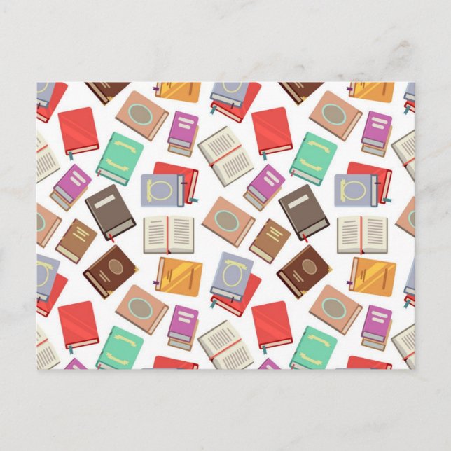 Book pattern postcard (Front)
