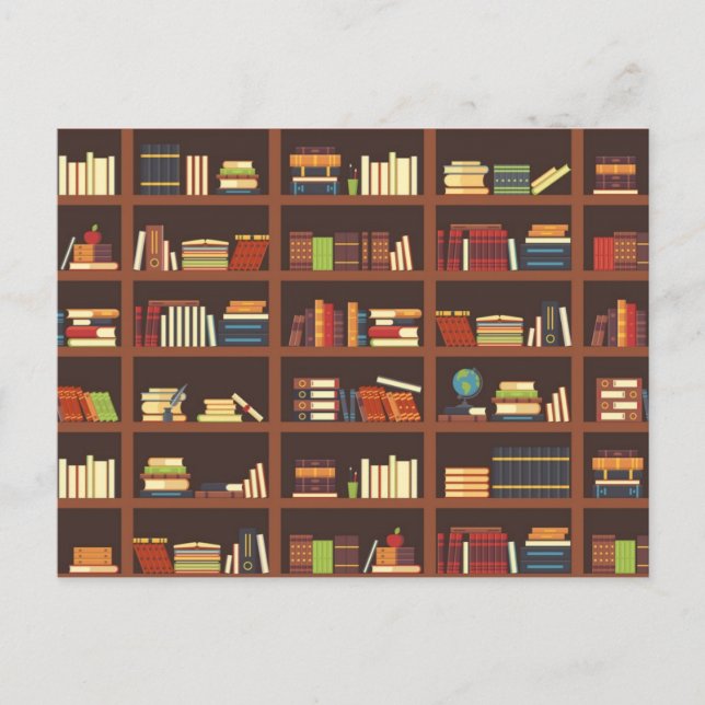 Book pattern postcard (Front)