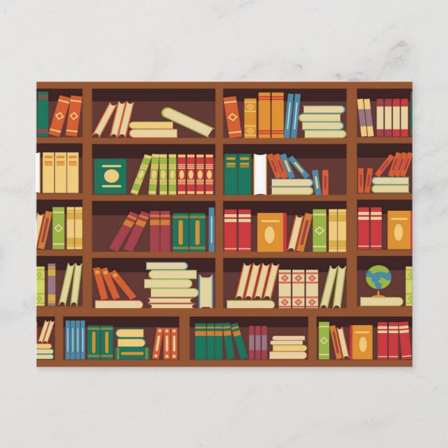 Book pattern postcard (Front)