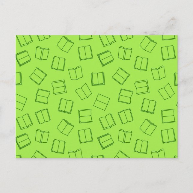 Book pattern postcard (Front)