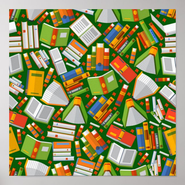 Book pattern poster (Front)