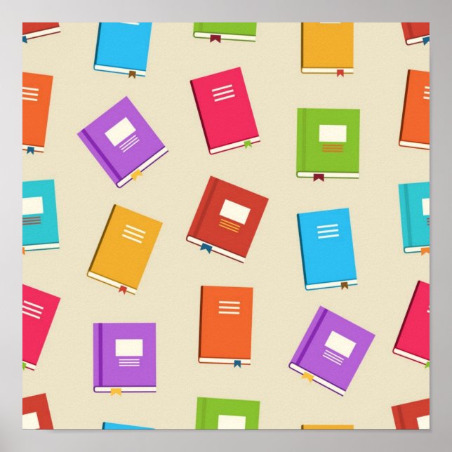 Book pattern poster (Front)