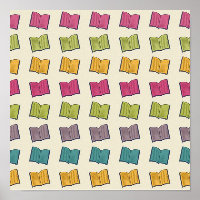Book pattern poster (Front)
