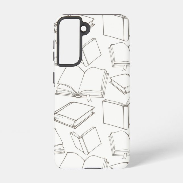 Book pattern samsung galaxy s21 case (Back)