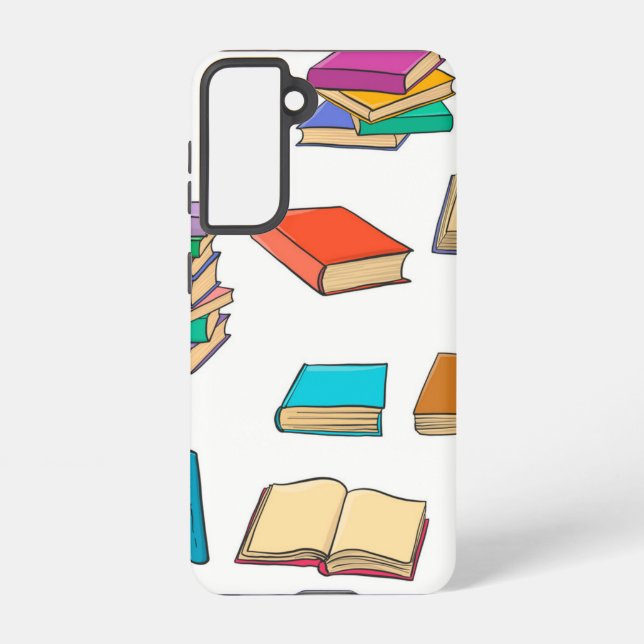 Book pattern samsung galaxy s21 case (Back)
