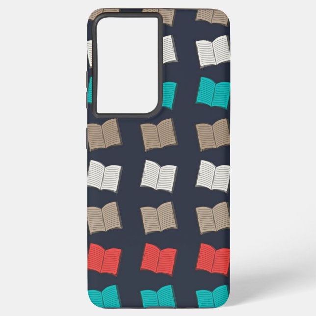 Book pattern samsung galaxy s21 ultra case (Back)