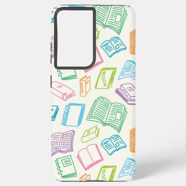 Book pattern samsung galaxy s21 ultra case (Back)