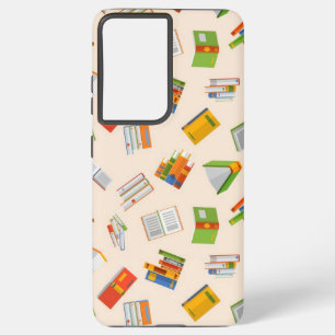 Book pattern samsung galaxy case