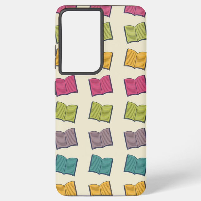 Book pattern samsung galaxy s21 ultra case (Back)