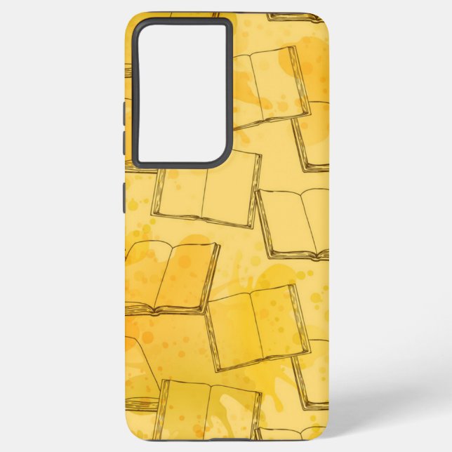 Book pattern samsung galaxy s21 ultra case (Back)