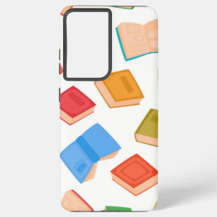 Book pattern samsung galaxy case