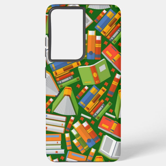 Book pattern samsung galaxy s21 ultra case (Back)